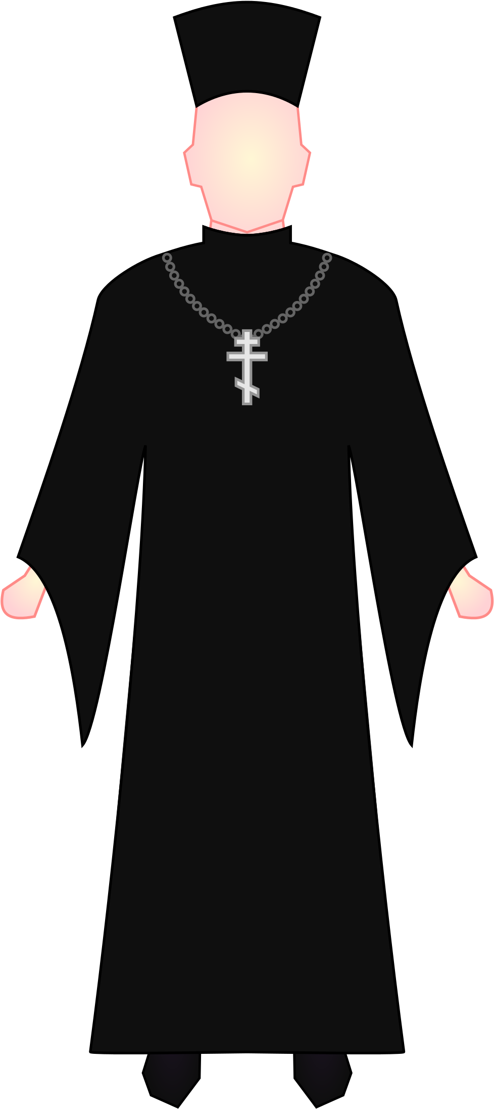 Open - Eastern Orthodox Clip Art (1000x2208), Png Download