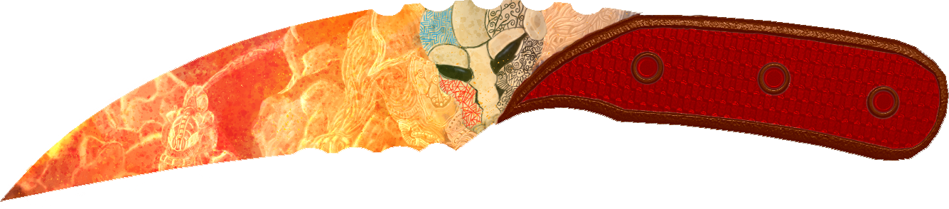 "ab Infernum" Skin For Knife - Stitch (1335x294), Png Download