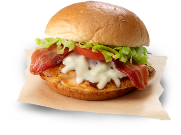 Chicken Club Sandwich - Patty (380x325), Png Download