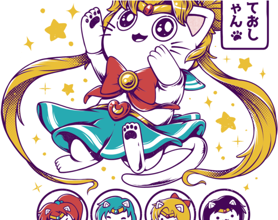 Sailor Meow (571x432), Png Download