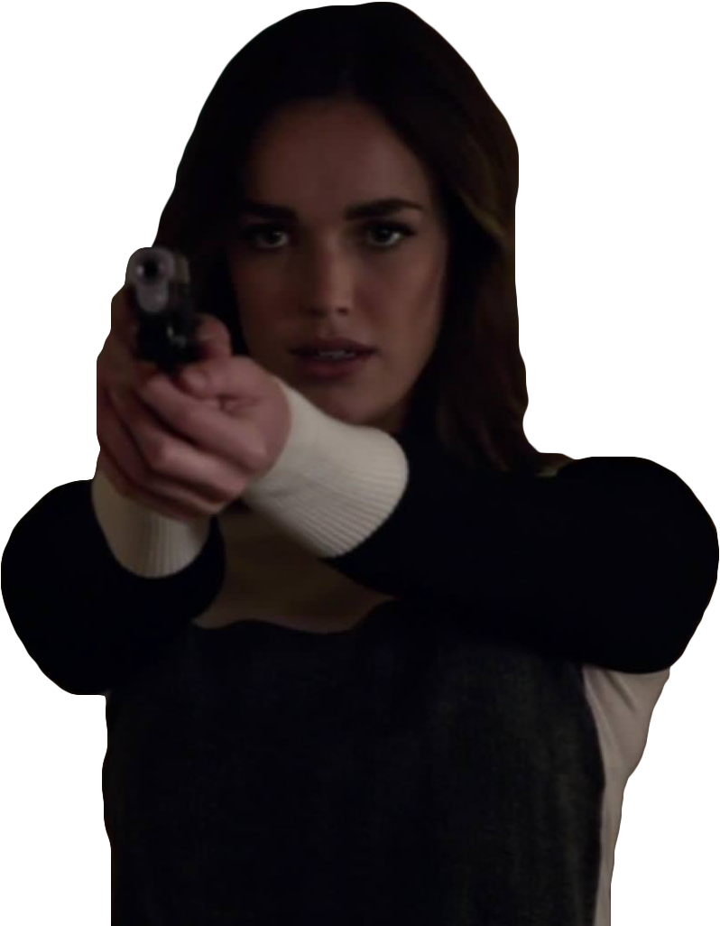 Transparent Jemma Simmons Pointing A Gun At You - Jemma Simmons (833x1048), Png Download