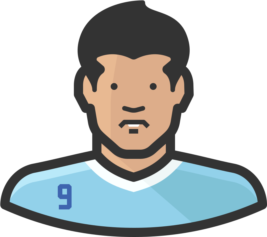 Download Svg Download Png - Avatar Luis Suarez (1024x1024), Png Download