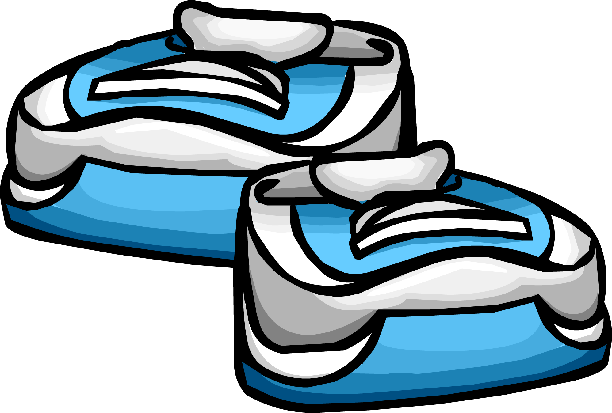 360 Icon - Club Penguin Running Shoes (1996x1348), Png Download