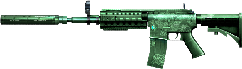 M4a1-xs Jade - Crossfire M4a1 Xs Jade (1005x409), Png Download