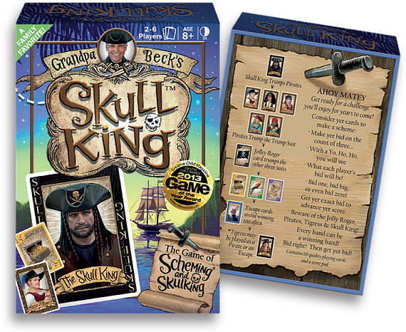 Skull King Card Game - Grandpa Beck's Games Grandpa Beck's Skull King, (570x466), Png Download