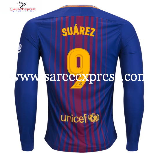 Nike Luis Suarez Barcelona Long Sleeve Home Jersey - Barcelona Trikot Dembele (550x550), Png Download