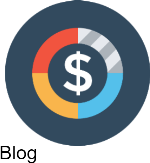 Icon Finance Blue Circles - Money (360x360), Png Download