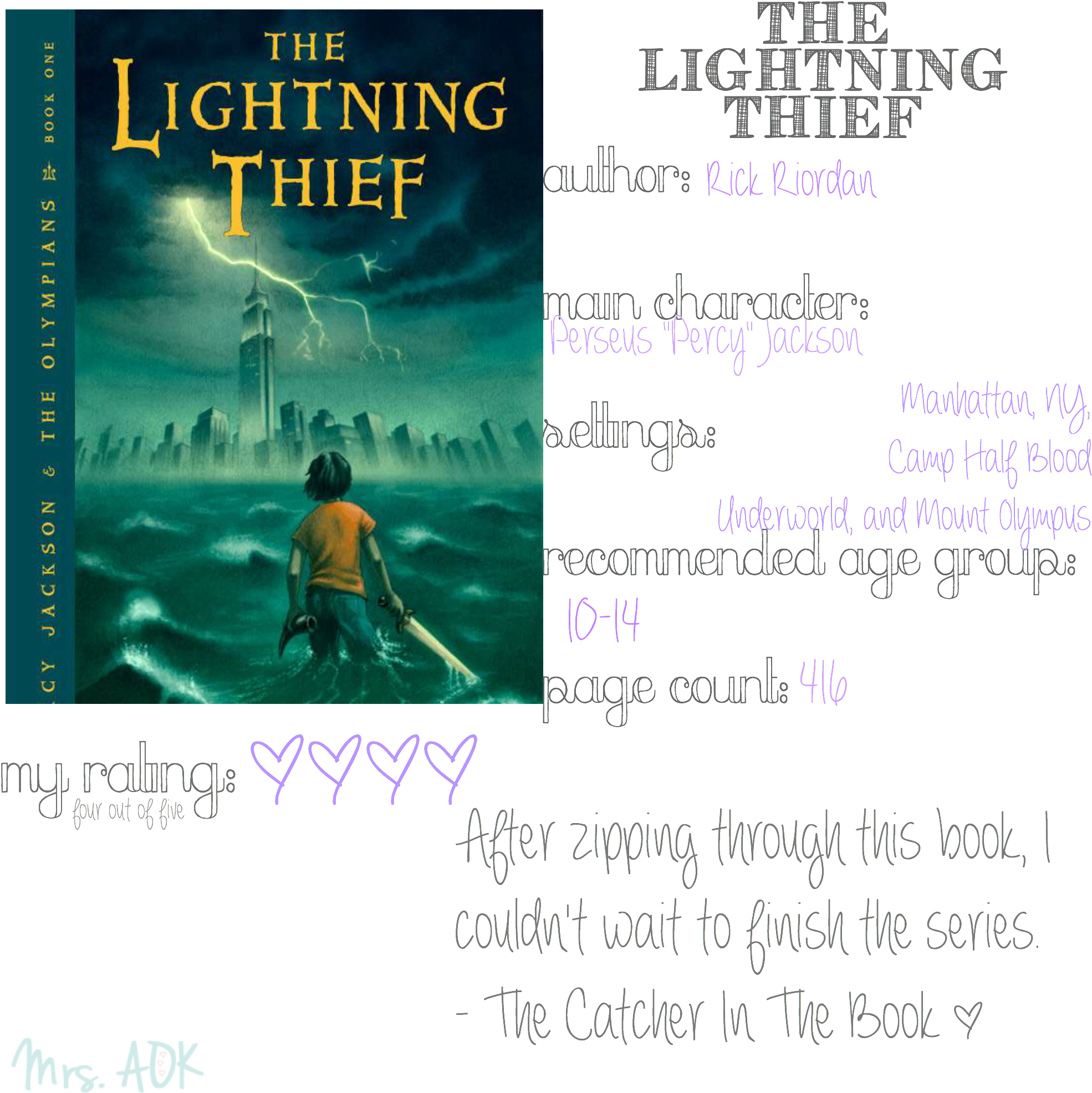 Percy Jackson - Percy Jackson And The Olympians Book One (2000x2000), Png Download