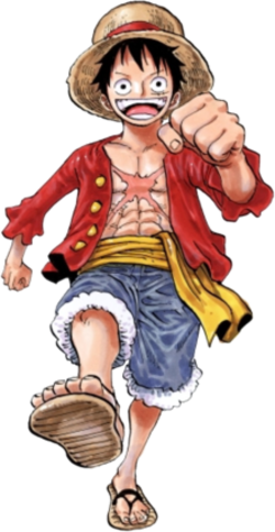 Luffy From The Anime And Manga Series One Piece - One Piece Luffy (250x484), Png Download