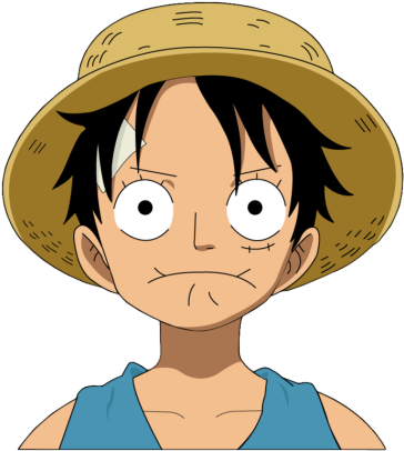 If It's True That A Ships Captain Can Marry Someone, - Monkey D Luffy Face Png (540x405), Png Download