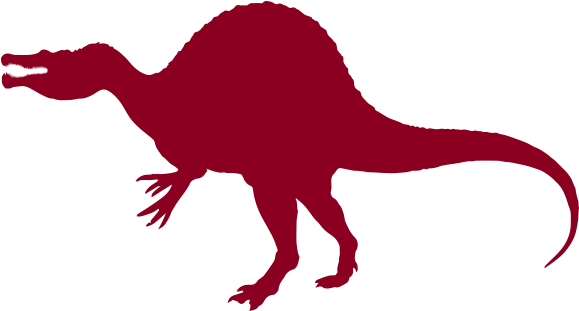 Spinosaurus Aegyptiacus - Spinosaurus Silhouette (700x310), Png Download