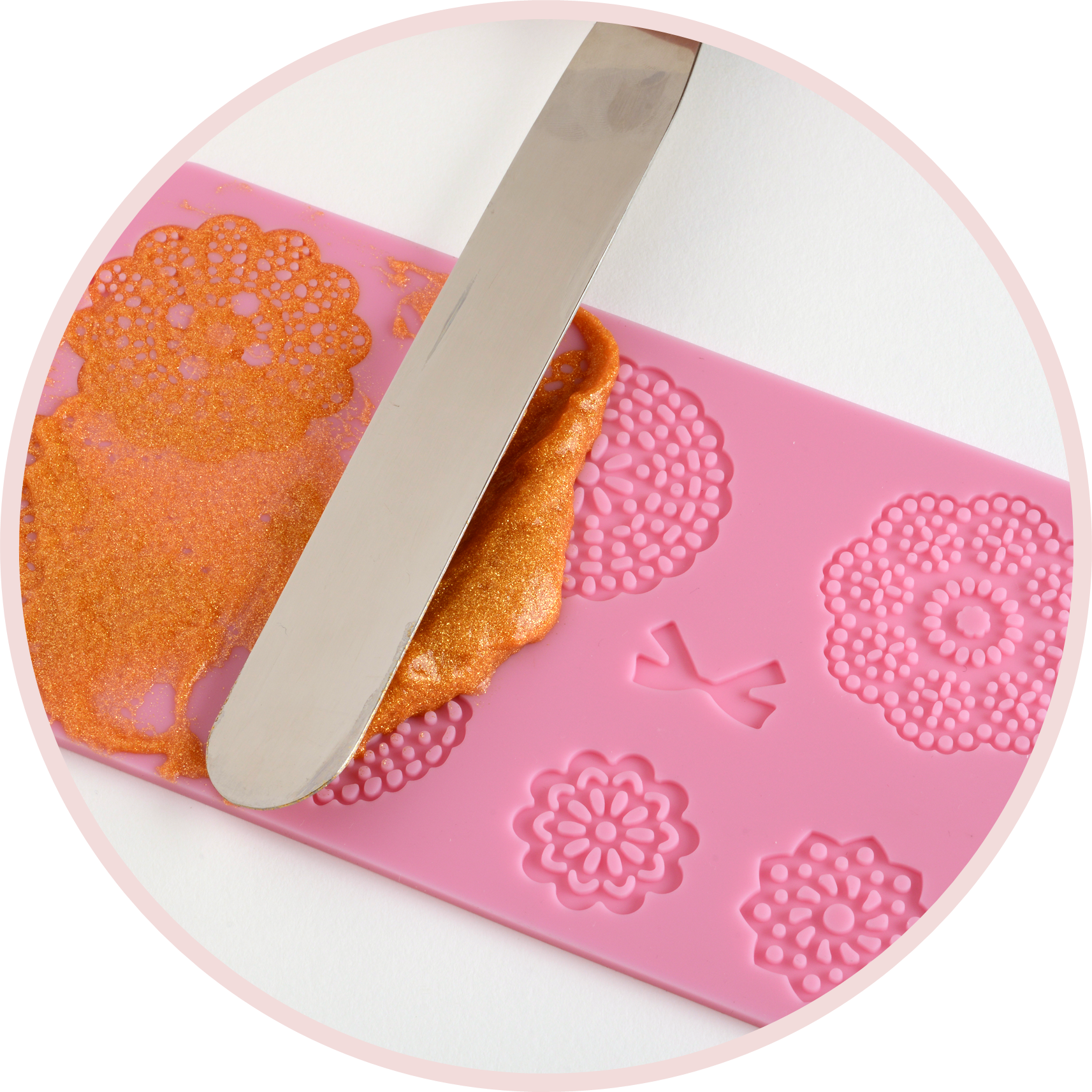 How To 1 How To 2 - Houron Molds Bow Flower Butterfly Lace Mold Mat With (1713x1713), Png Download