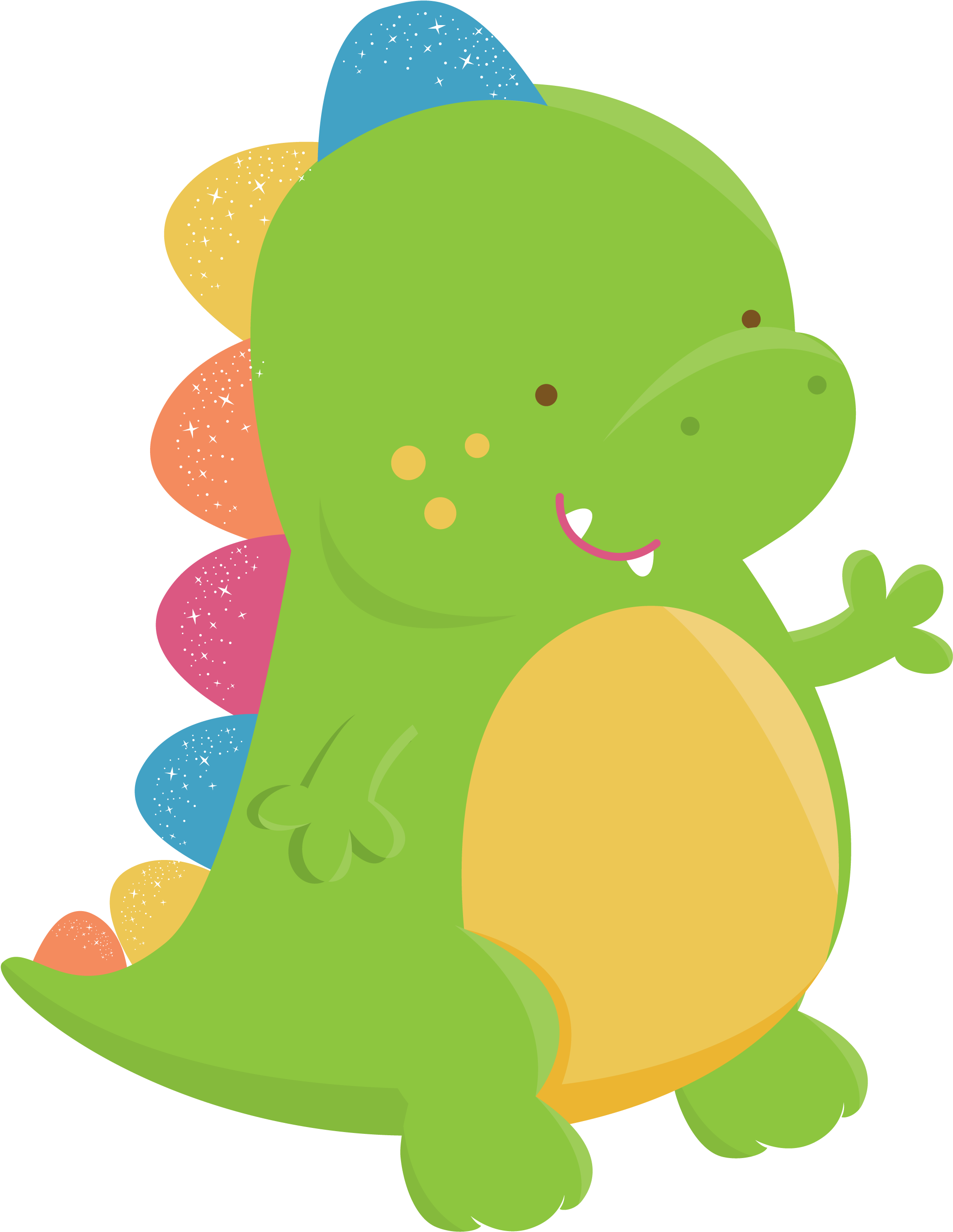 Spinosaurus Clipart Cute Baby - Happy Birthday (2330x2900), Png Download