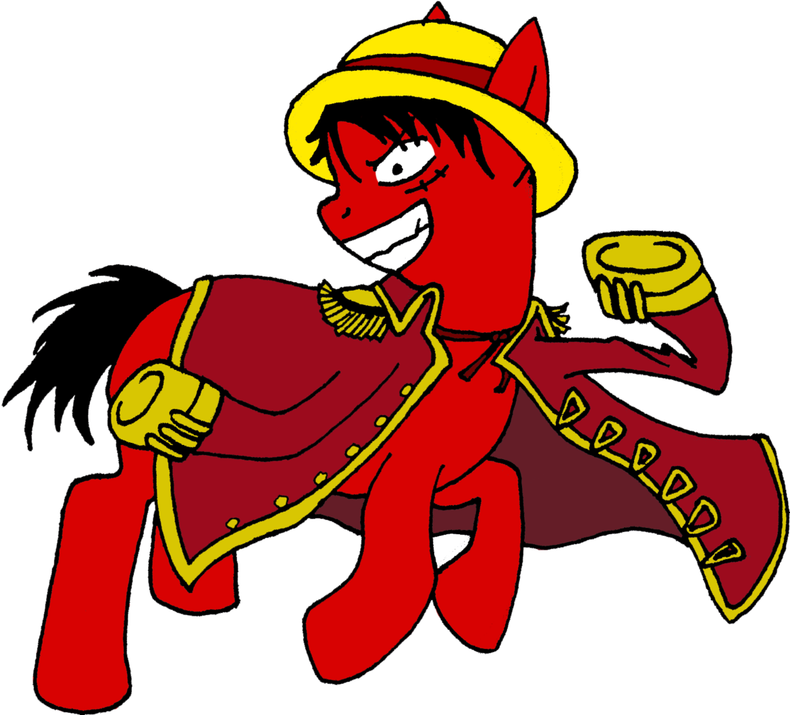 Luffyremy, Clothes, Coat, Hat, Monkey D Luffy, One - Cartoon (1125x1024), Png Download