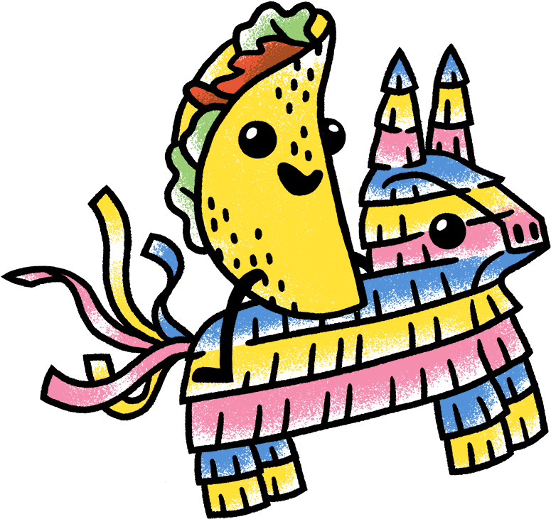 Tacopalooza Pinata-l (937x885), Png Download
