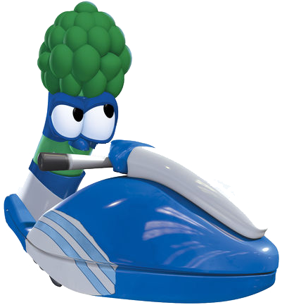 Liv Jetski - League Of Incredible Vegetables Larryboy Game (400x480), Png Download
