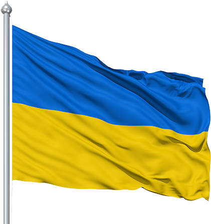 Ukraine Flag Png Hd - Blue Yellow Flag Png (450x450), Png Download