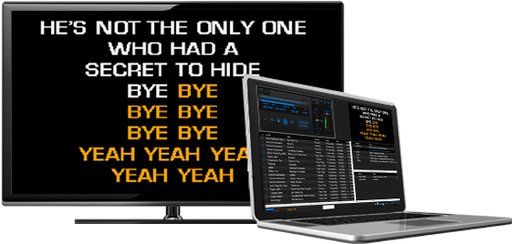 Karaoke Cloud Player Screen Capture - Karaoke Laptop (655x303), Png Download