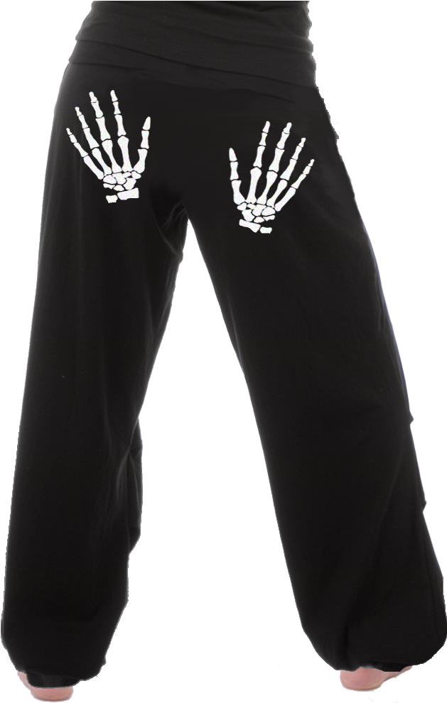 Halloween Pant, Long With Spooky Skeleton Hands ☆ - Teplaky Uncle Sam Pánské (685x1000), Png Download