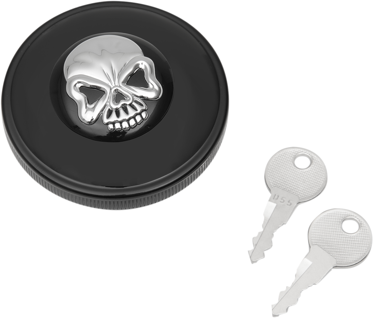 Screw-in Locking Skull Vented Gas ... - Drag Specialties (1200x1021), Png Download