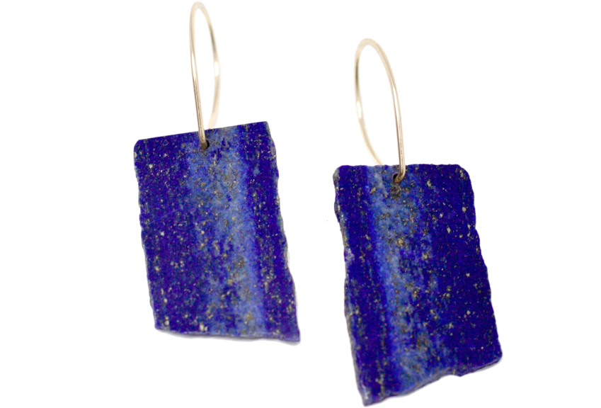 Lapis Lazuli Earrings (1000x945), Png Download