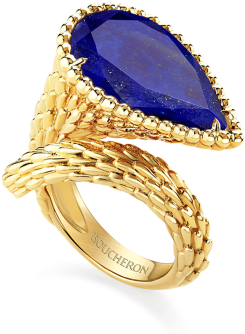 Serpent Bohème Ring, L Motif - Boucheron Serpent Boheme Lapis Lazuli (370x370), Png Download