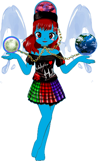 Lapis Lazuli And Touhou - Touhou Project (320x529), Png Download