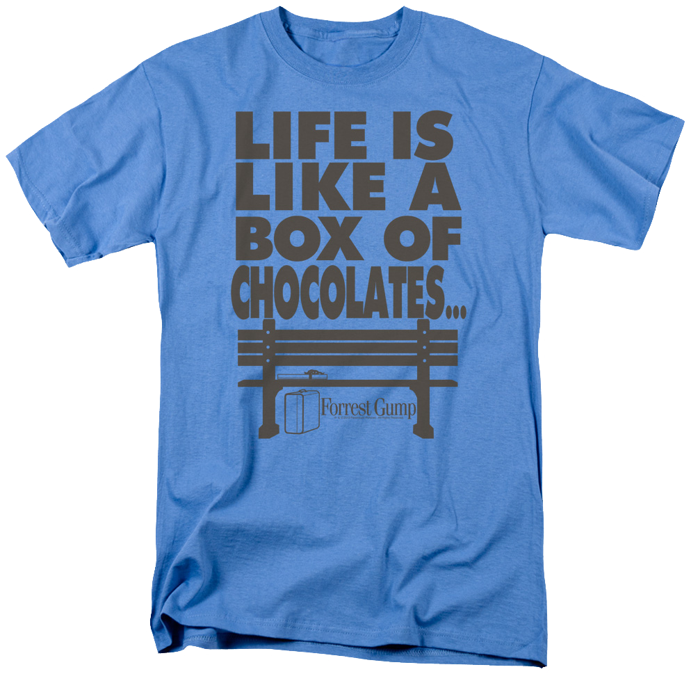 Box Of Chocolates Forrest Gump T-shirt - Woody The Woodpecker Shirts (994x969), Png Download