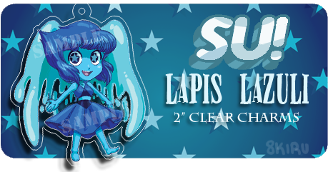 2" Lapis Lazuli Clear Charm - Poster (506x253), Png Download