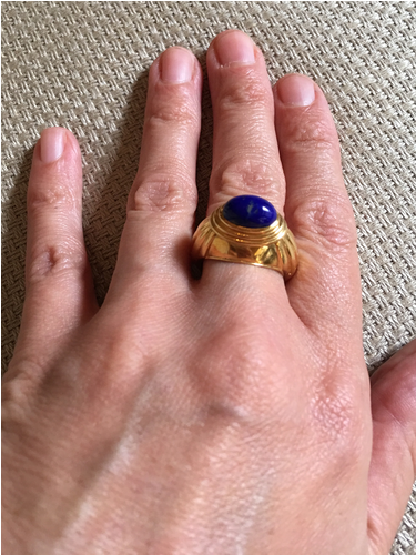 Boucheron Jaipur Lapis Lazuli 18k Yellow Gold Ring - Boucheron (500x500), Png Download
