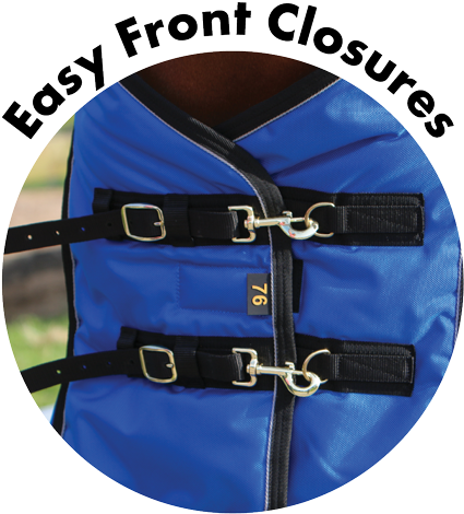 Our Turnout Blankets Feature - Aqua Trol (500x500), Png Download