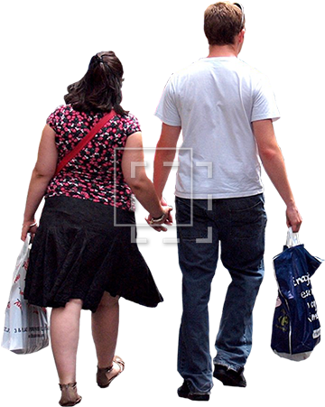 People Shopping Png Couple Shopping - People Doing Shopping Png (450x450), Png Download