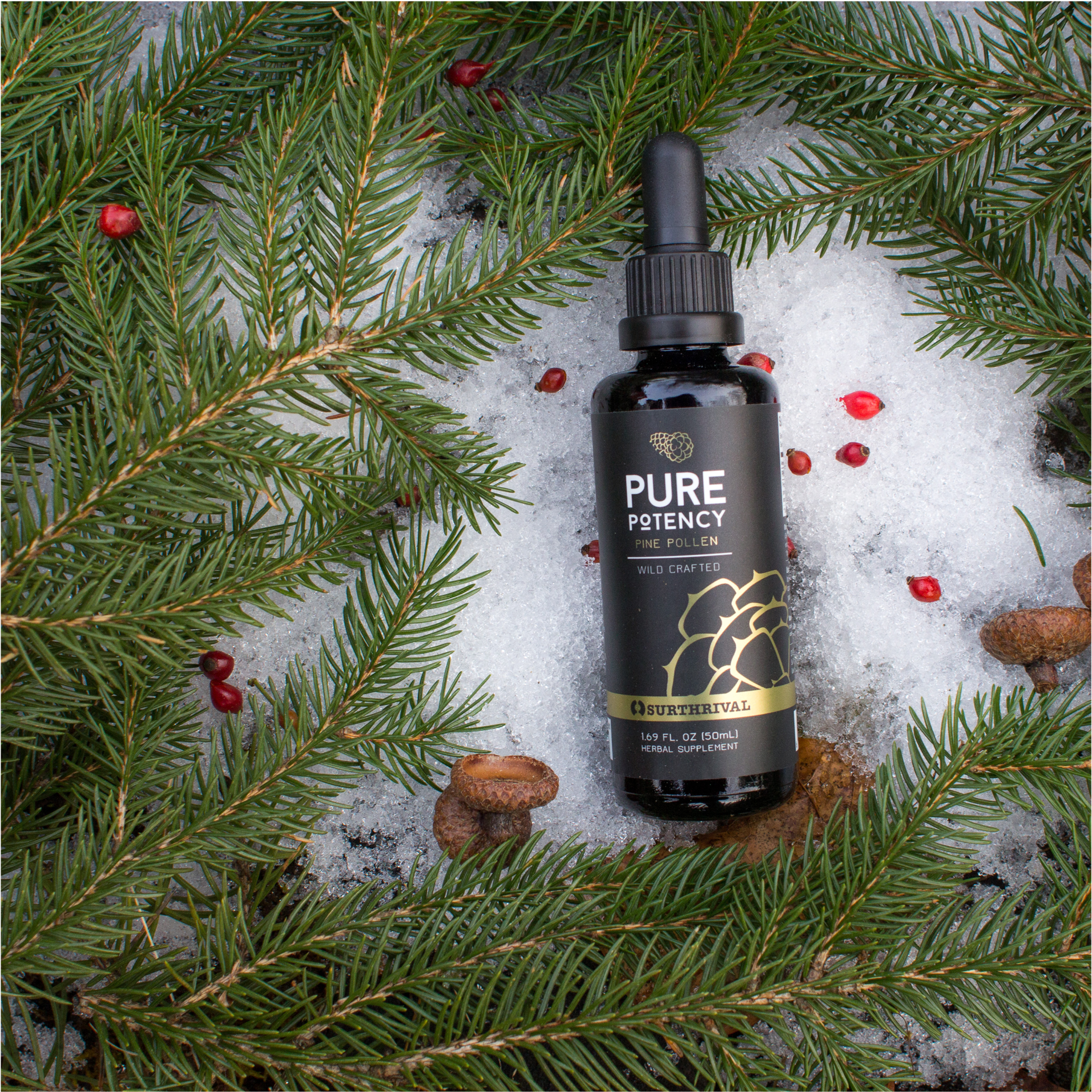 Pine Pollen Pure Potency Pine Pollen Pure Potency (2048x2048), Png Download