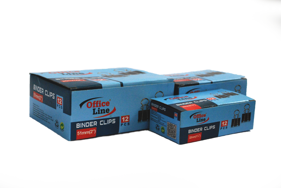 Binder Clips Office Line - Box (968x648), Png Download