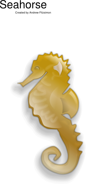 Sea Horse Svg Clip Arts 276 X 586 Px (276x586), Png Download