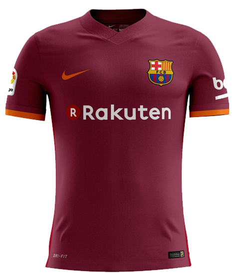 17/18 Barcelona Third Soccer Jersey - Barcelona T Shirt 2018 (550x550), Png Download