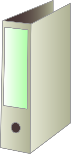 Binder Clip Art At Clker - Binder Clip (276x597), Png Download