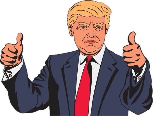 Download - Donald Trump Cartoon Clipart (600x458), Png Download