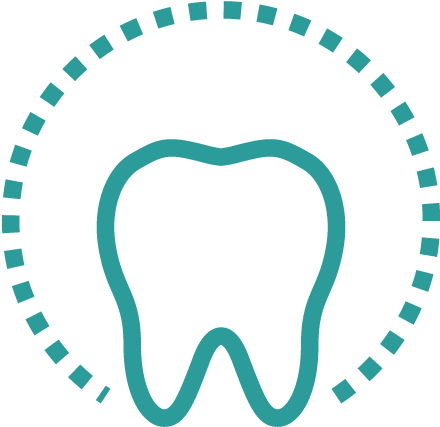 Icon Of A Tooth Inside A Dashed Circle - Icono Estado Argentino (500x500), Png Download