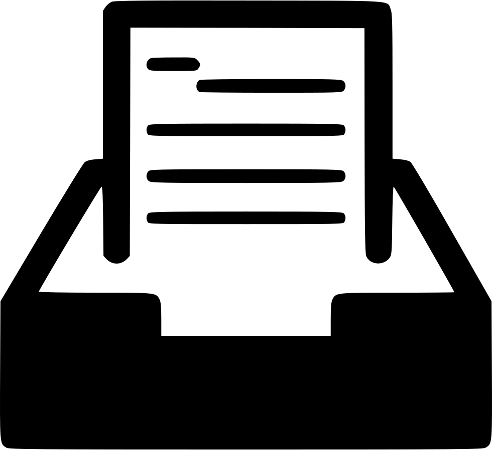 Paper Tray Letter - Emailtray (980x898), Png Download