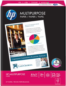 Hp Multipurpose Paper-500 Sht/letter/8 - Hp Multipurpose Paper (500x376), Png Download
