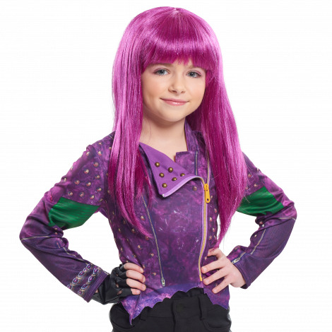 Descendants Wig Mal - Disney Descendants 2 Mal Wig (470x470), Png Download