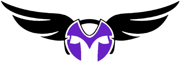 Letter M With Wings (1100x366), Png Download