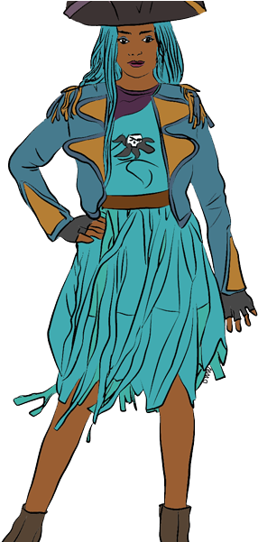 Descendants Clip Art Disneys Descendants Clip Art Disney - Uma Descendants Coloring Pages (305x600), Png Download