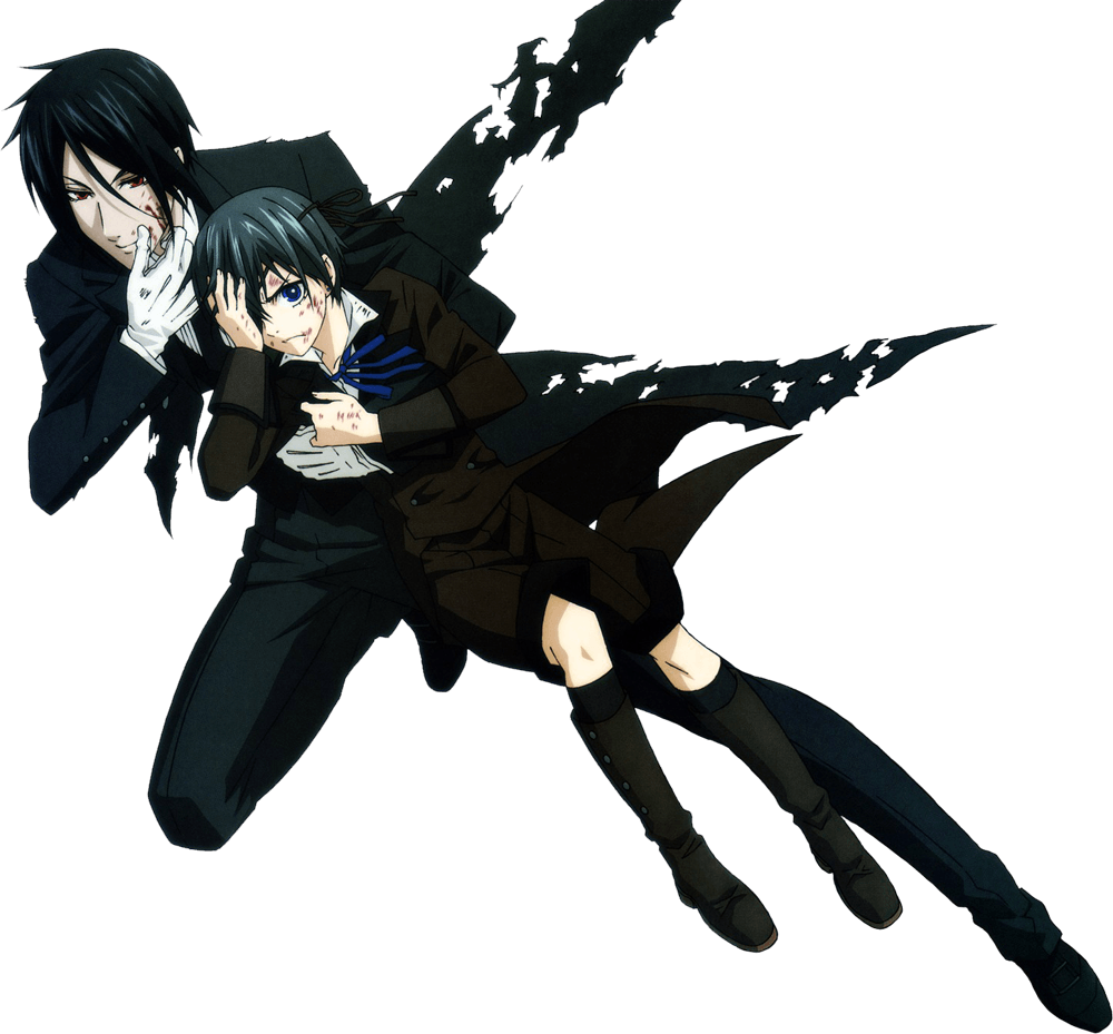 Black Butler - Black Butler Sebastian And Ciel Png (1000x929), Png Download
