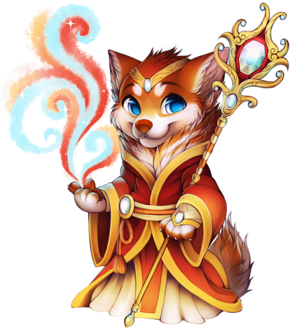 Sorcerer Wolf - Wiki (417x480), Png Download