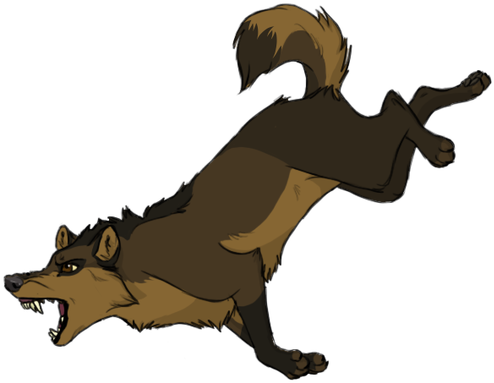 Moving Picture Wolf Animation (643x417), Png Download