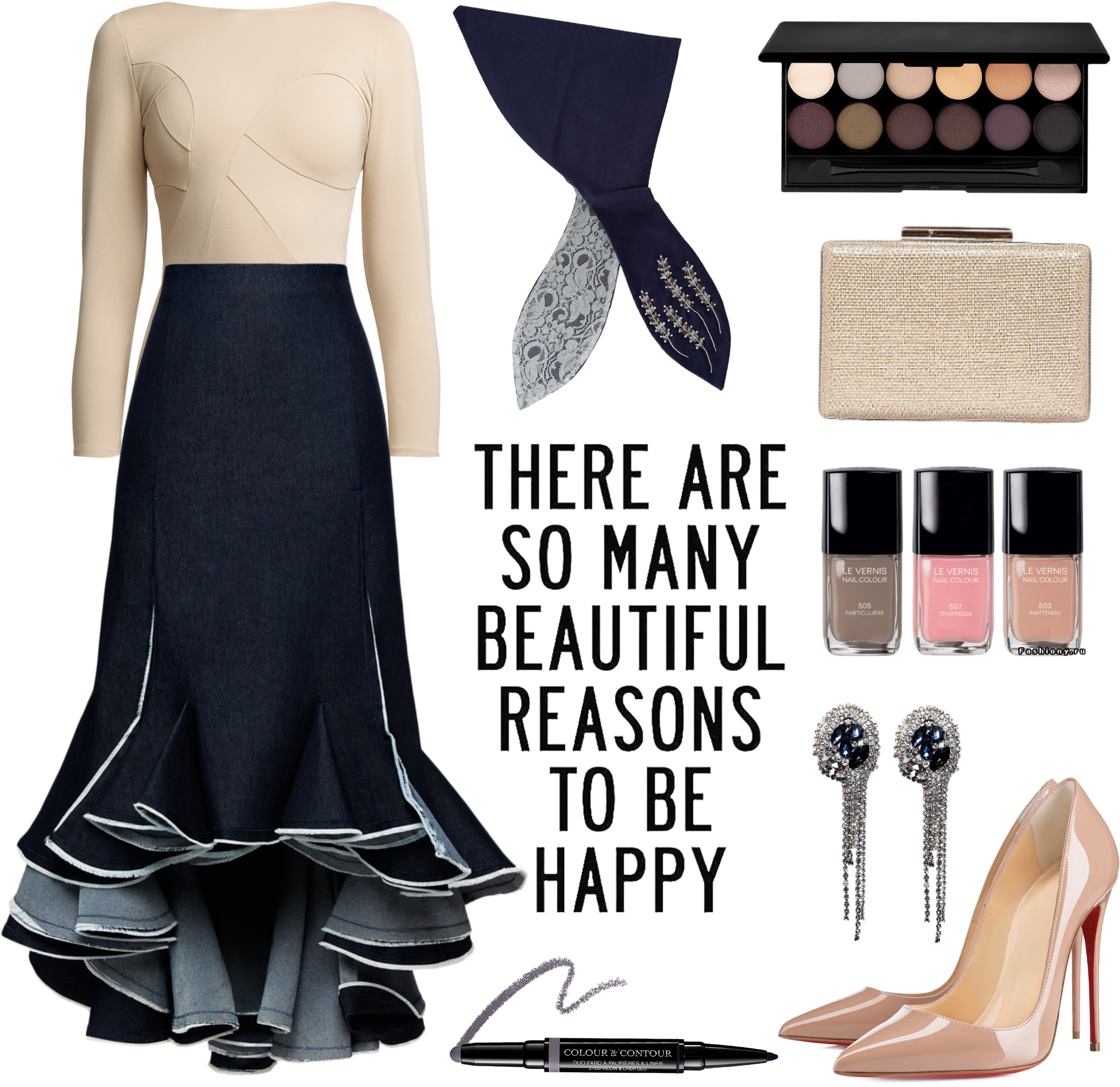 Denim Ruffles - Americanflat Beautiful Reasons Shower Curtain (2280x2280), Png Download