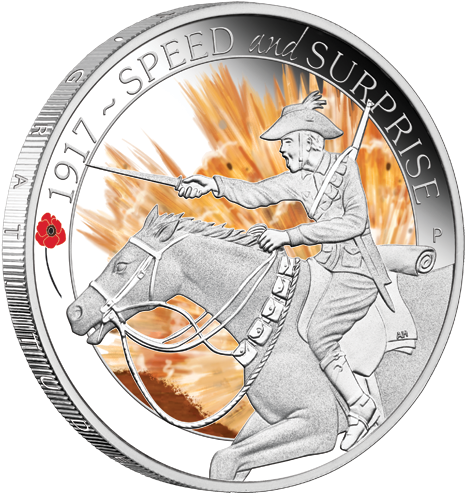 2017 Anzac Spirit 100th Anniversary 1/2oz Silver Three-coin (500x500), Png Download