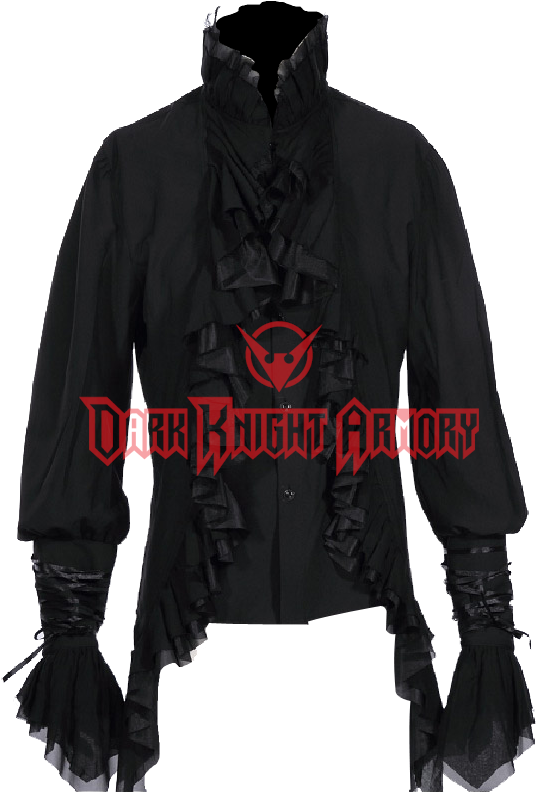 Gothic Mens Ruffle Dress Shirt - Shirt (820x820), Png Download